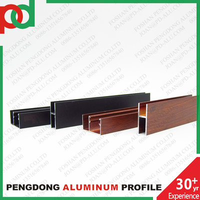 手すりパーゴラバルコニーフェンスチューブ用木目調カラーアルミニウムUチャンネル（南米輸出用）