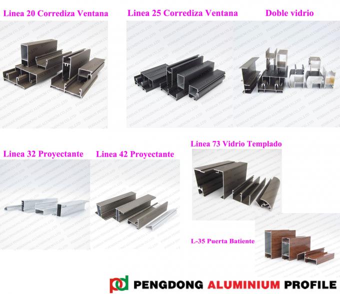 20 Perfiles AluminioパラグラフVentana Y Puerta リネアのAlボリビア チリ