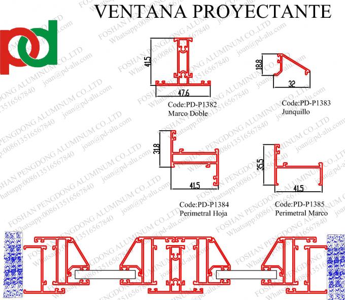 Perfiles Aluminio Ventana Proyectanteパラグラフ エクアドル