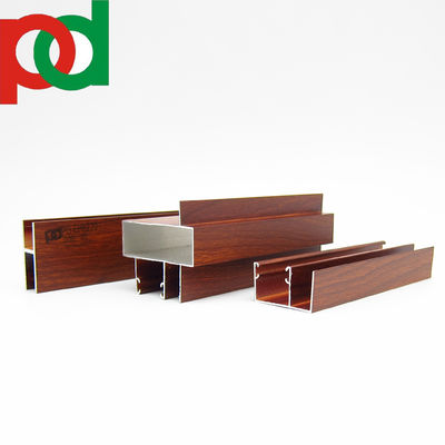 ドア・ウィンドウ アルミプロファイル 抹黒の木質・タッチ仕上げ 様々なサイズとデザインで 挤出技術を使用